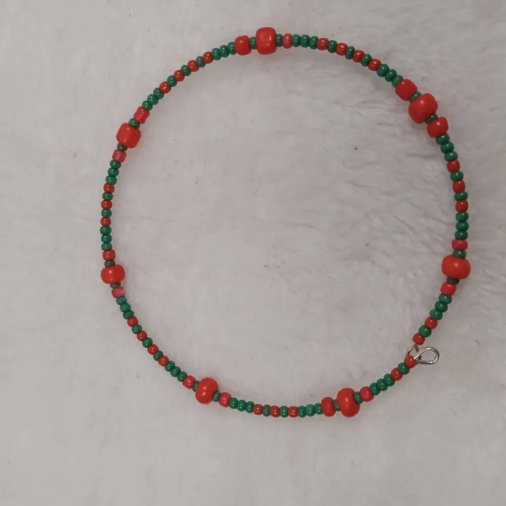 handcrafted red green